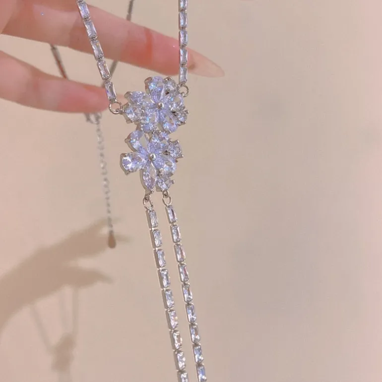 Cascading Flower Jewelry Set
