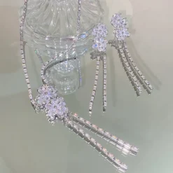 Cascading Flower Jewelry Set