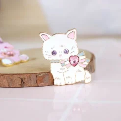 Cat & Bunny Jewelled Pins