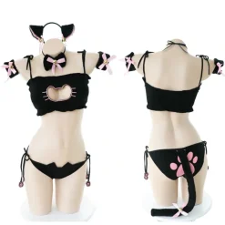 Cat Cosplay Full Lingerie Set