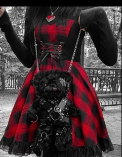 Chained Bear Messenger Bag