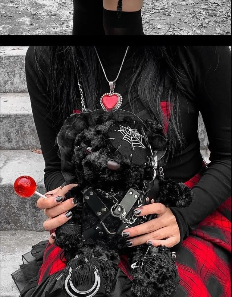 Chained Bear Messenger Bag