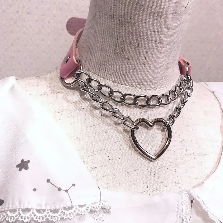 Chained Valentine Choker (15 Colors)