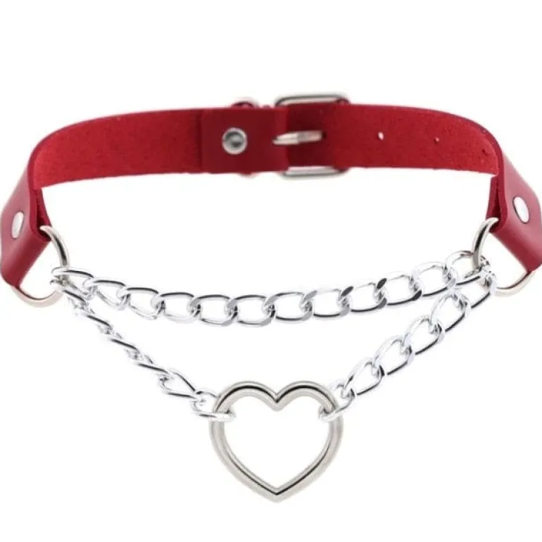 Chained Valentine Choker (15 Colors)