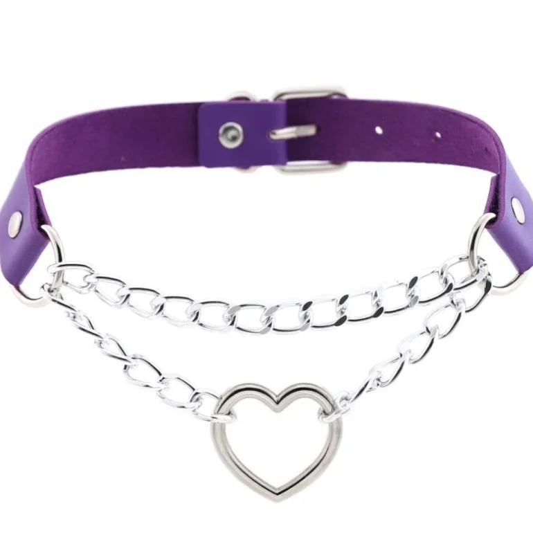 Chained Valentine Choker (15 Colors)