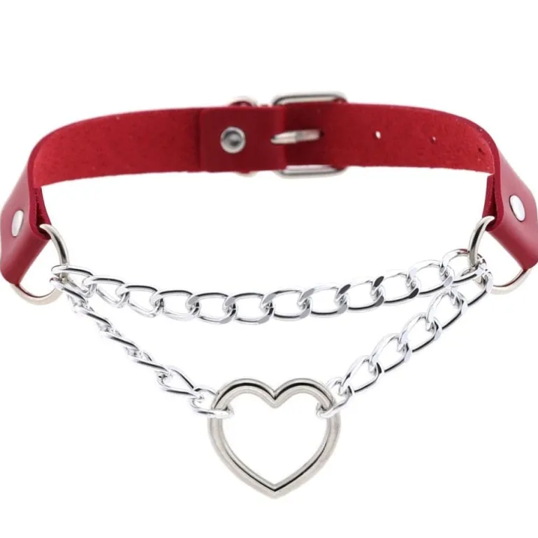 Chained Valentine Choker (15 Colors)