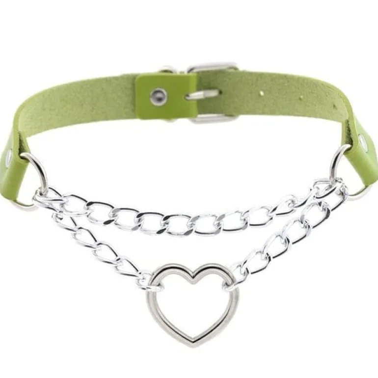Chained Valentine Choker (15 Colors)
