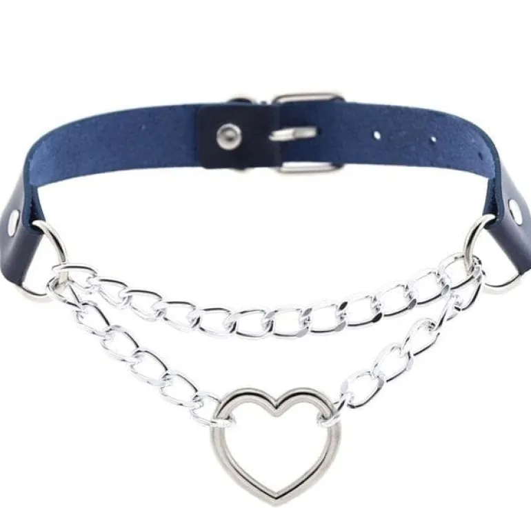 Chained Valentine Choker (15 Colors)