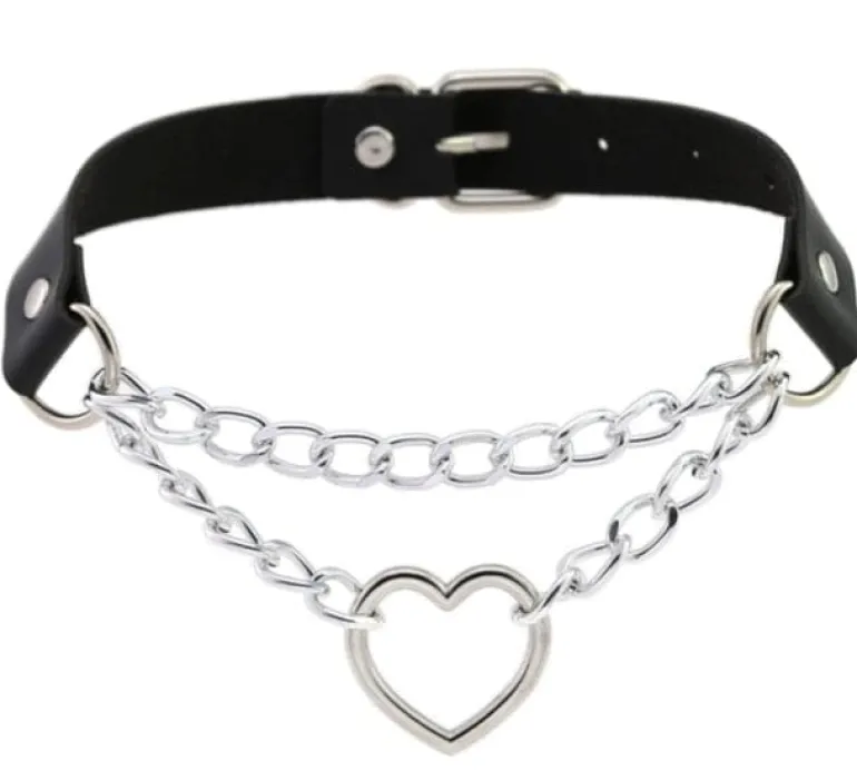 Chained Valentine Choker (15 Colors)