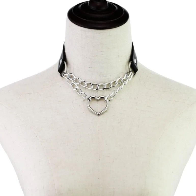 Chained Valentine Choker (15 Colors)