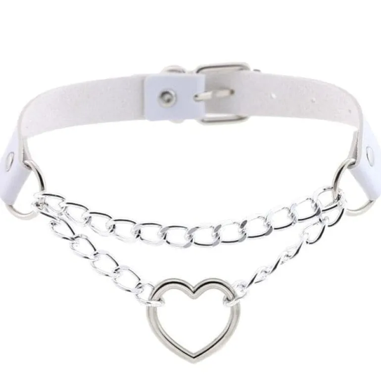 Chained Valentine Choker (15 Colors)