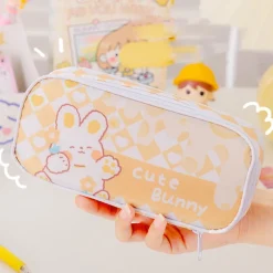 Checkerboard Bunny Cosmetic Case