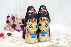 Cherry Deer Pumps