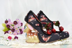 Cherry Deer Pumps