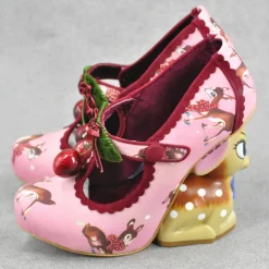 Cherry Deer Pumps