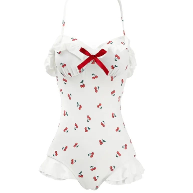 Cherry Ruffle Onesie