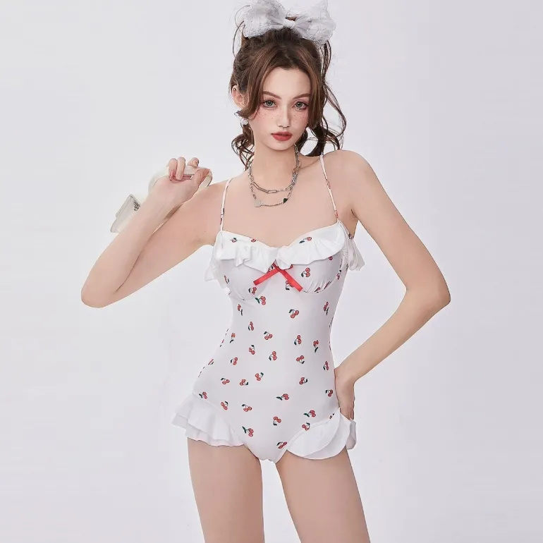 Cherry Ruffle Onesie