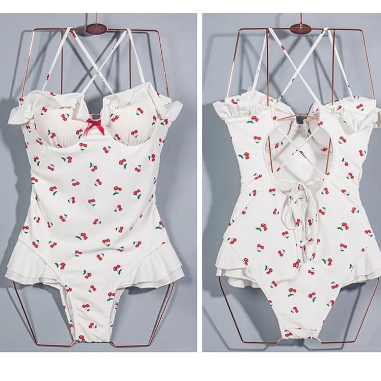 Cherry Ruffle Onesie