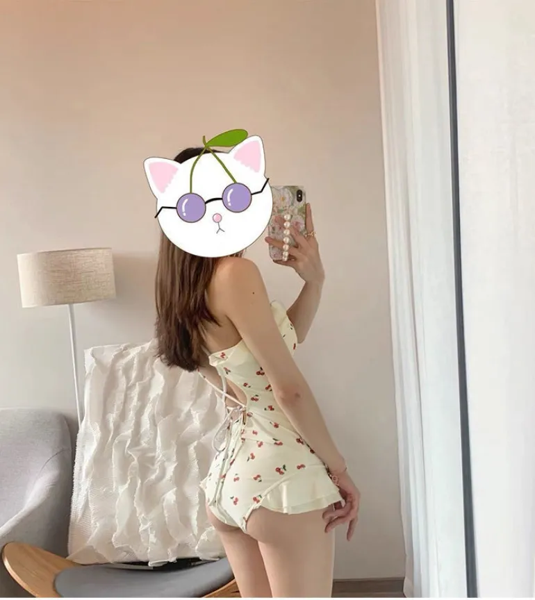 Cherry Ruffle Onesie