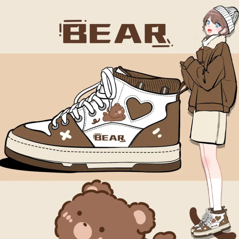 Chocolate Bear Sneakers