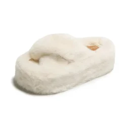 Chunky Fuzzy Sandal Slippers