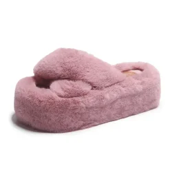 Chunky Fuzzy Sandal Slippers