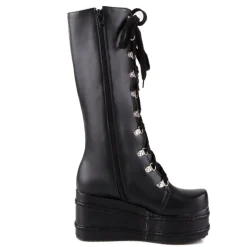 Chunky Platform Moto Boots