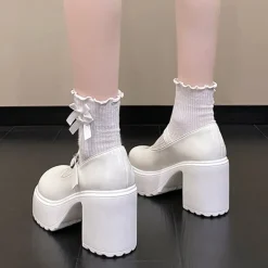 Classic Mary Jane Platform Shoes