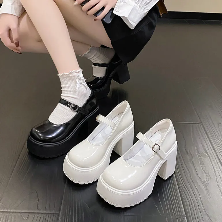 Classic Mary Jane Platform Shoes