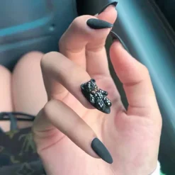 Clear Glittery Press On Nails