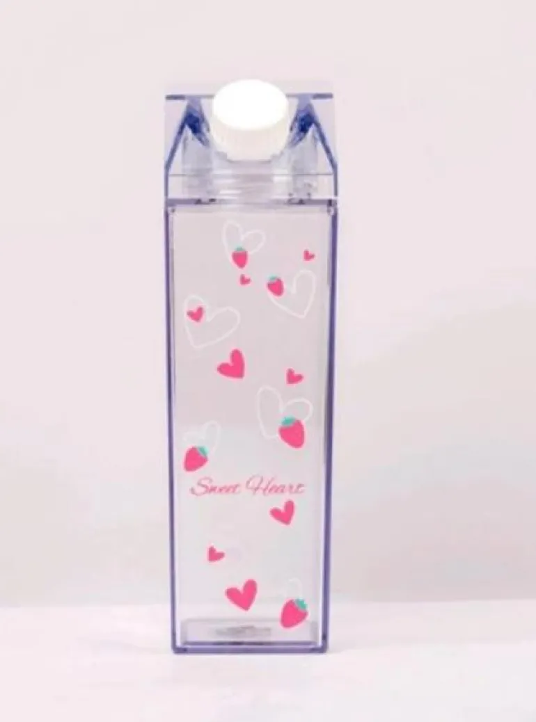 Clear Milk Carton Bottle