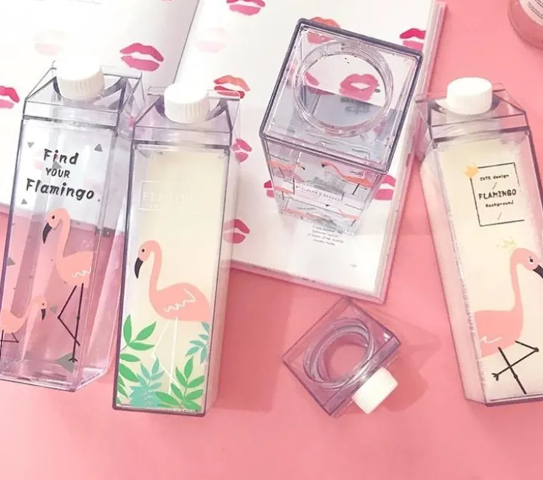 Clear Milk Carton Bottle