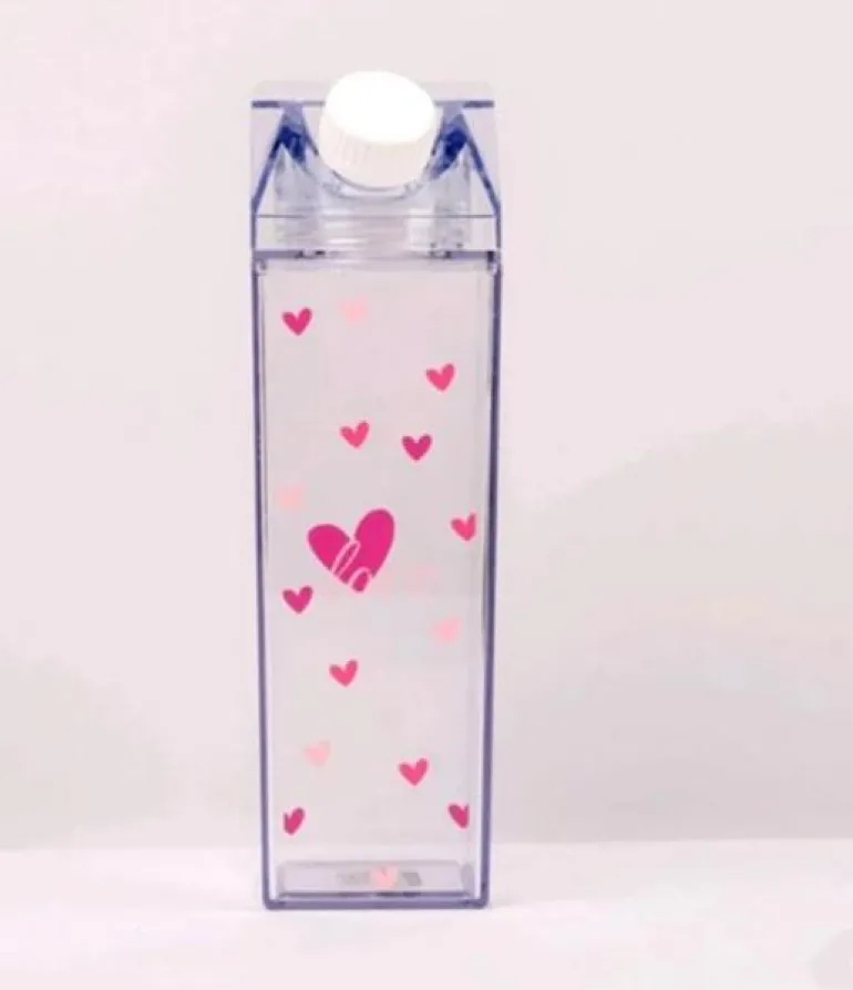 Clear Milk Carton Bottle