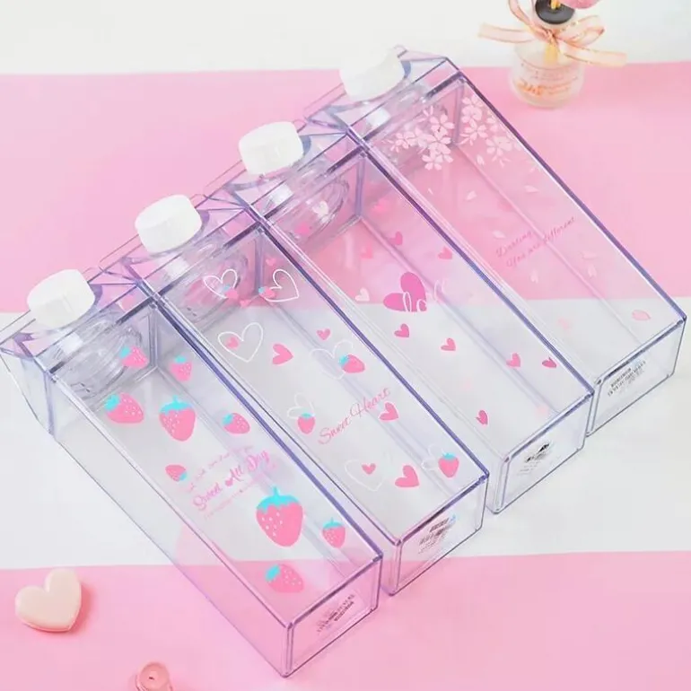 Clear Milk Carton Bottle
