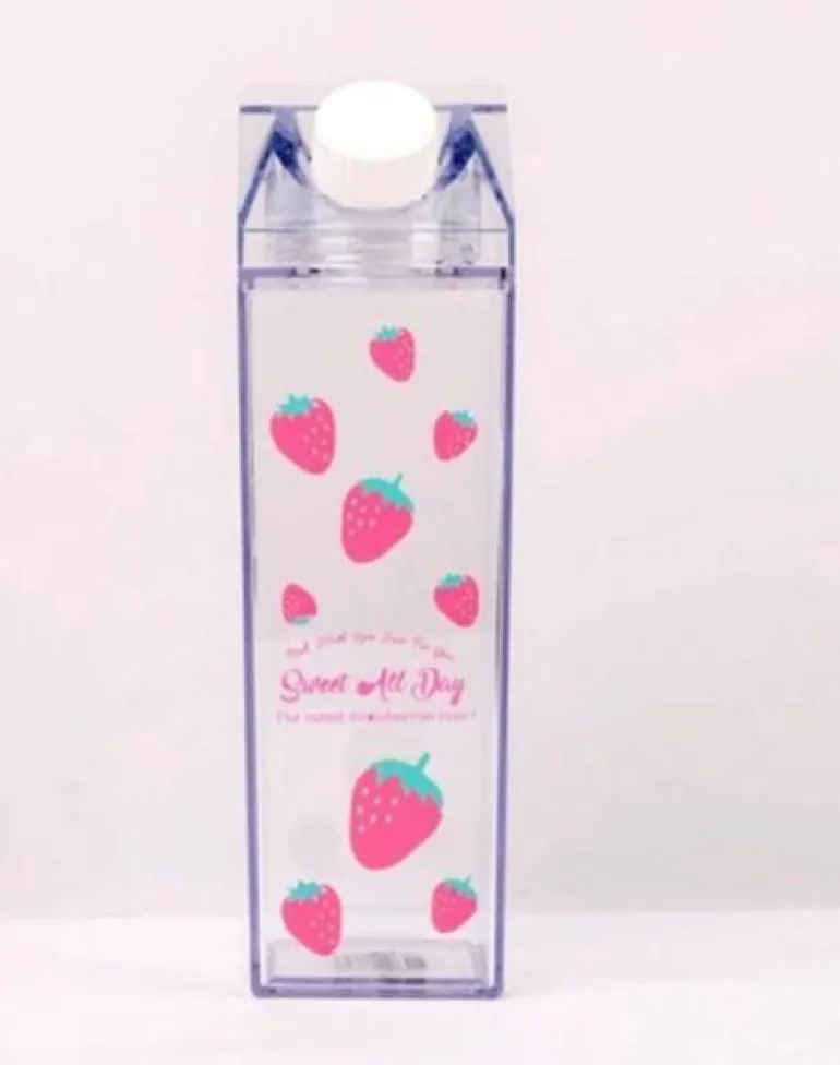 Clear Milk Carton Bottle