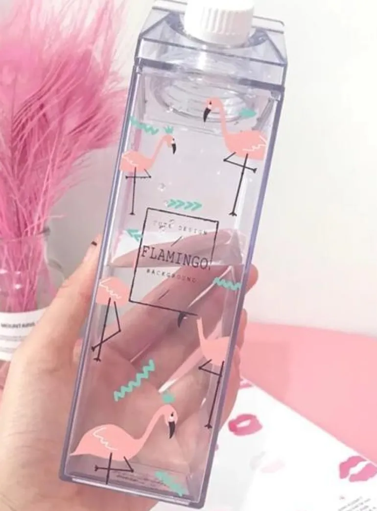Clear Milk Carton Bottle