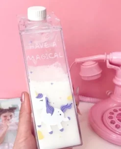 Clear Milk Carton Bottle