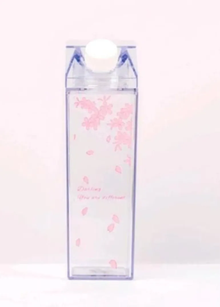 Clear Milk Carton Bottle