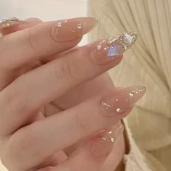 Clear Neutral Tone Press On Nails