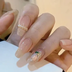 Clear Neutral Tone Press On Nails