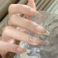 Clear Neutral Tone Press On Nails