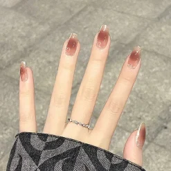 Clear Neutral Tone Press On Nails