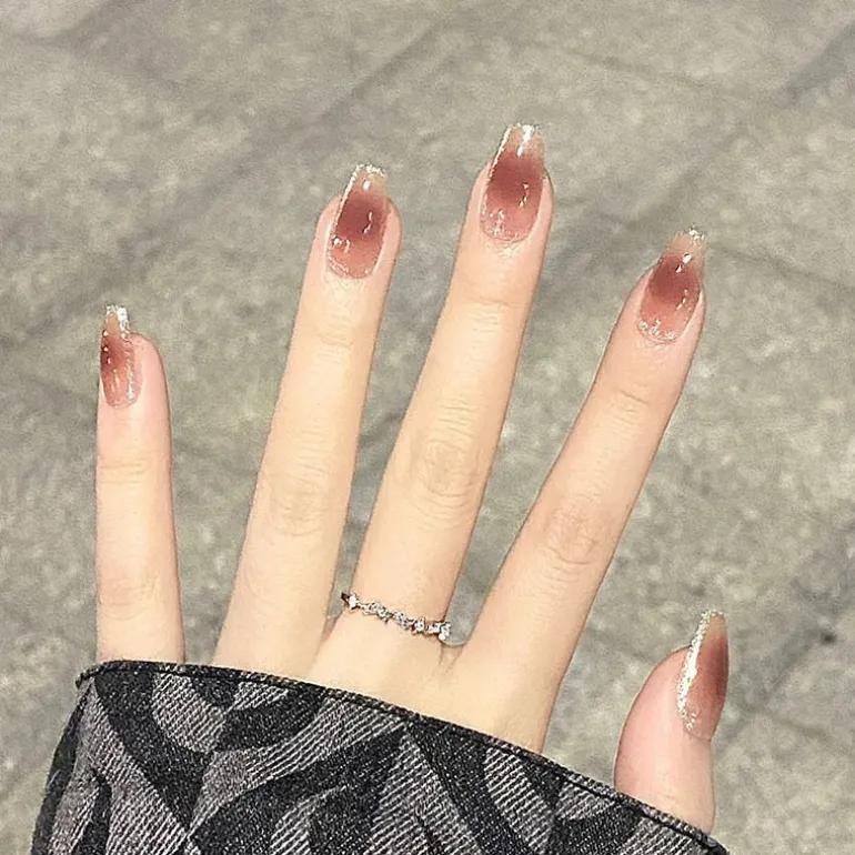 Clear Neutral Tone Press On Nails