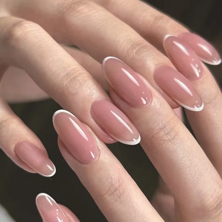 Clear Neutral Tone Press On Nails