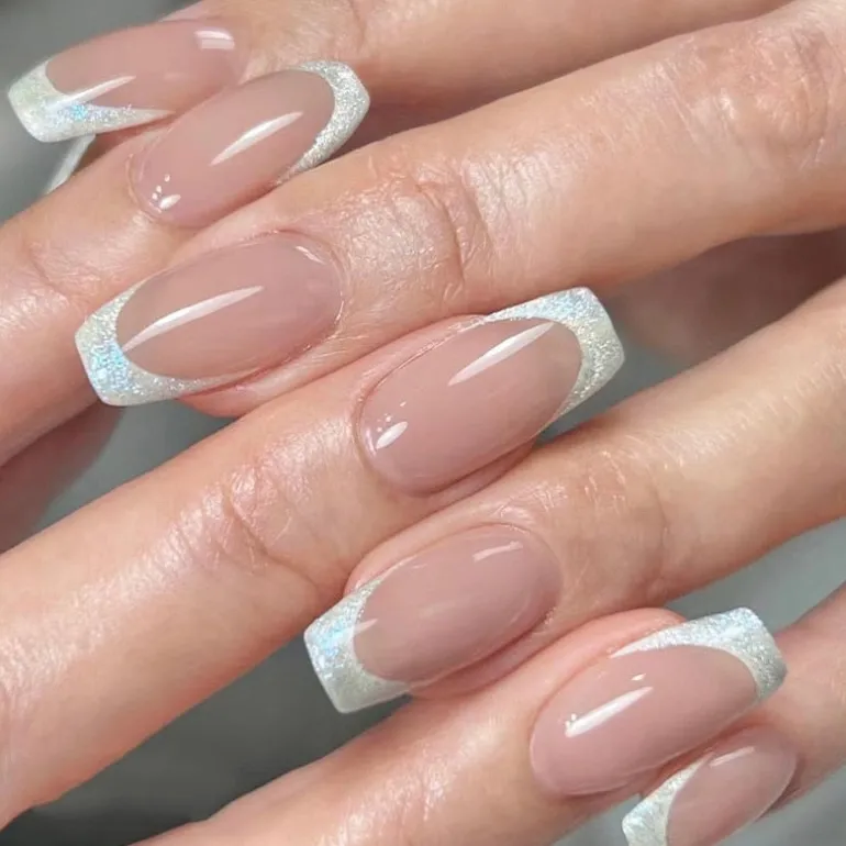 Clear Neutral Tone Press On Nails