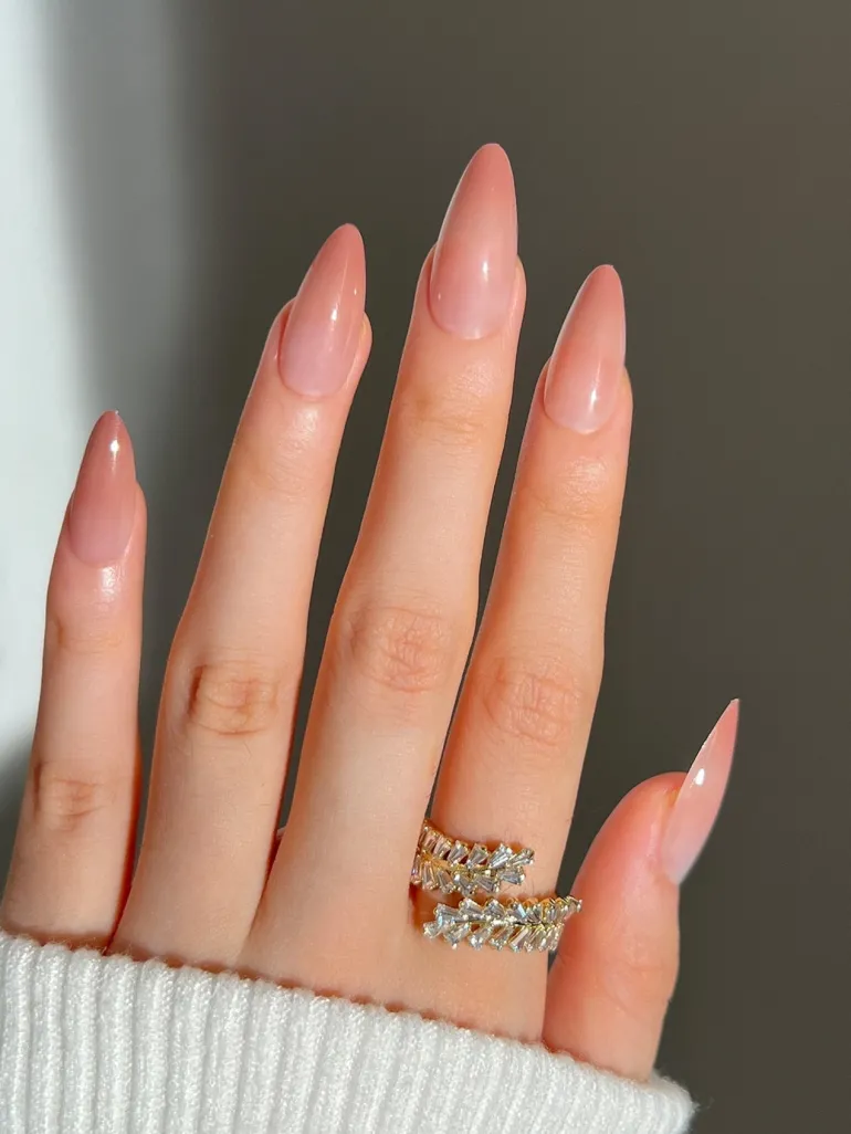 Clear Neutral Tone Press On Nails