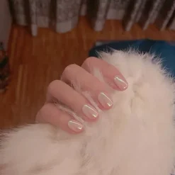 Clear Neutral Tone Press On Nails