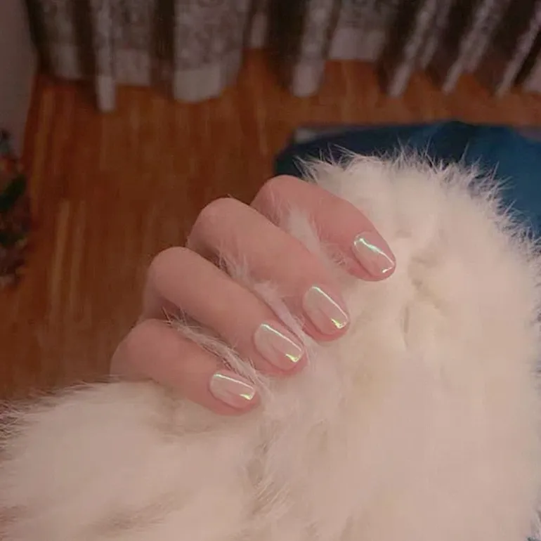 Clear Neutral Tone Press On Nails
