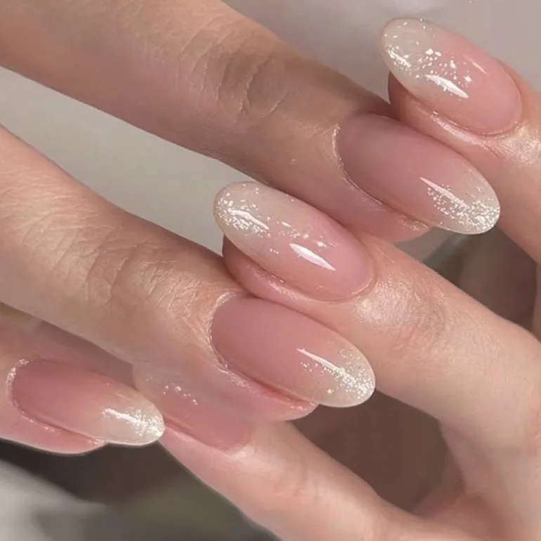Clear Neutral Tone Press On Nails