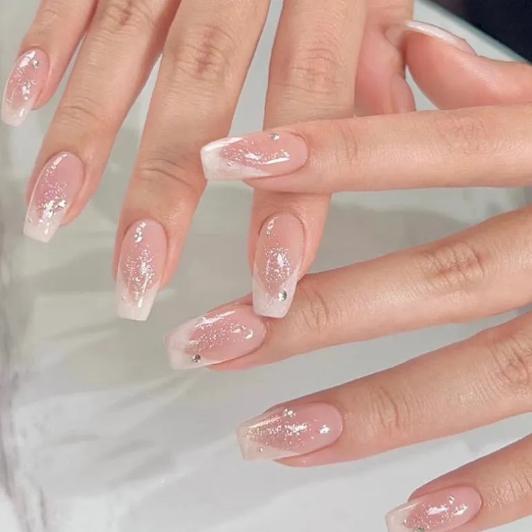 Clear Neutral Tone Press On Nails